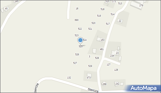 Siercza, Siercza, 525, mapa Siercza