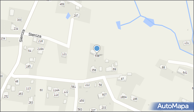 Siercza, Siercza, 538, mapa Siercza