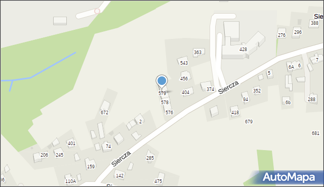 Siercza, Siercza, 579, mapa Siercza