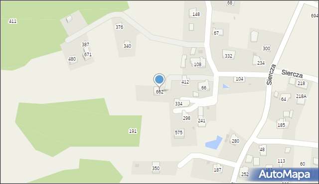 Siercza, Siercza, 662, mapa Siercza