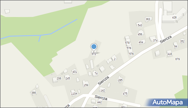 Siercza, Siercza, 76, mapa Siercza