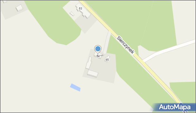Sierczynek, Sierczynek, 64, mapa Sierczynek