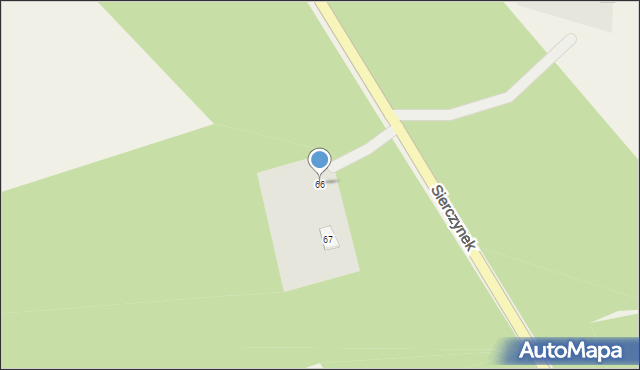 Sierczynek, Sierczynek, 66, mapa Sierczynek