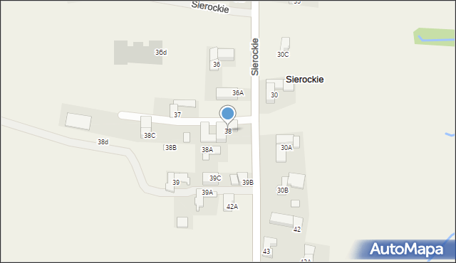 Sierockie, Sierockie, 38, mapa Sierockie