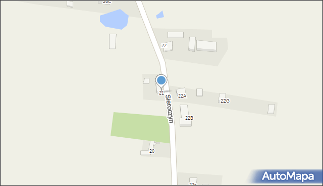Sieroczyn, Sieroczyn, 21, mapa Sieroczyn