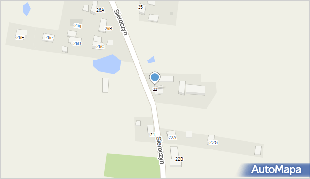 Sieroczyn, Sieroczyn, 22, mapa Sieroczyn