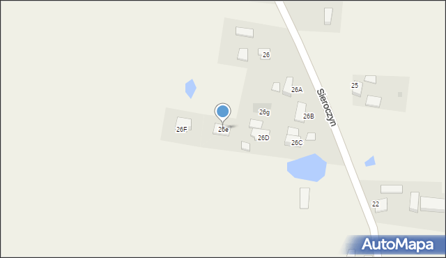 Sieroczyn, Sieroczyn, 26e, mapa Sieroczyn