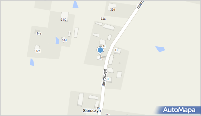 Sieroczyn, Sieroczyn, 32, mapa Sieroczyn
