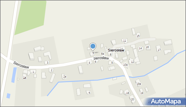Sierosław, Sierosław, 7, mapa Sierosław