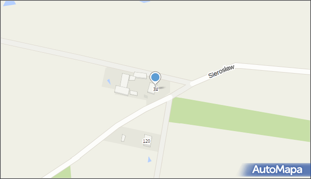 Sierosław, Sierosław, 34, mapa Sierosław