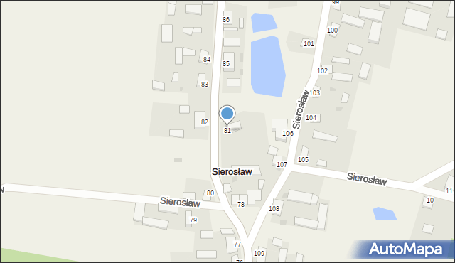 Sierosław, Sierosław, 81, mapa Sierosław