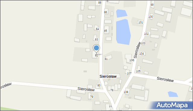 Sierosław, Sierosław, 82, mapa Sierosław