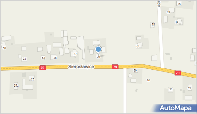 Sierosławice, Sierosławice, 28, mapa Sierosławice