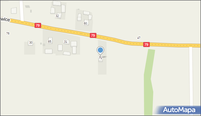 Sierosławice, Sierosławice, 71, mapa Sierosławice