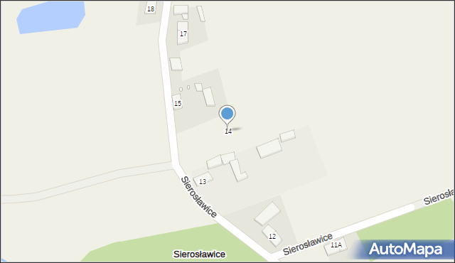 Sierosławice, Sierosławice, 14, mapa Sierosławice