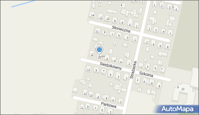 Sieroszewice, Siedzikówny Danuty, 10, mapa Sieroszewice