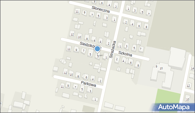 Sieroszewice, Siedzikówny Danuty, 3, mapa Sieroszewice