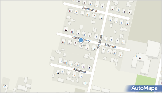 Sieroszewice, Siedzikówny Danuty, 5, mapa Sieroszewice