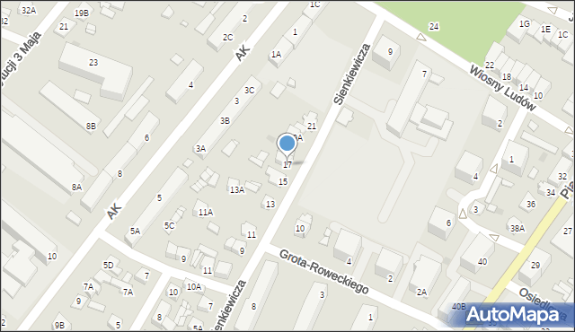 Sierpc, Sienkiewicza Henryka, 17, mapa Sierpc