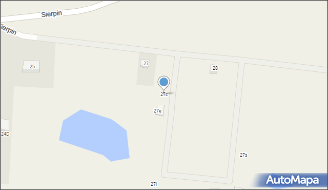 Sierpin, Sierpin, 27c, mapa Sierpin