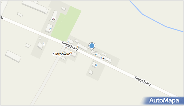 Sierpówko, Sierpówko, 6/1, mapa Sierpówko