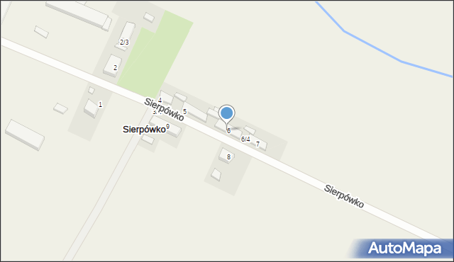 Sierpówko, Sierpówko, 6/2, mapa Sierpówko