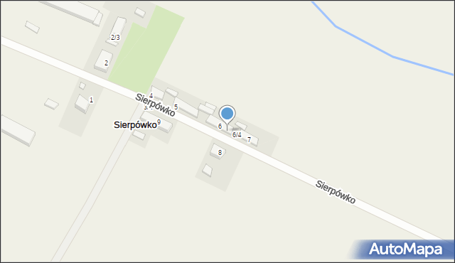 Sierpówko, Sierpówko, 6/3, mapa Sierpówko