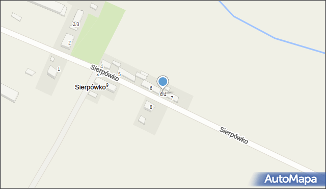 Sierpówko, Sierpówko, 6/4, mapa Sierpówko