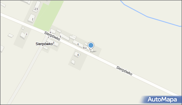 Sierpówko, Sierpówko, 7/2, mapa Sierpówko