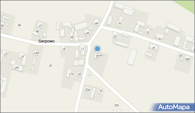 Sierpowo, Sierpowo, 22, mapa Sierpowo