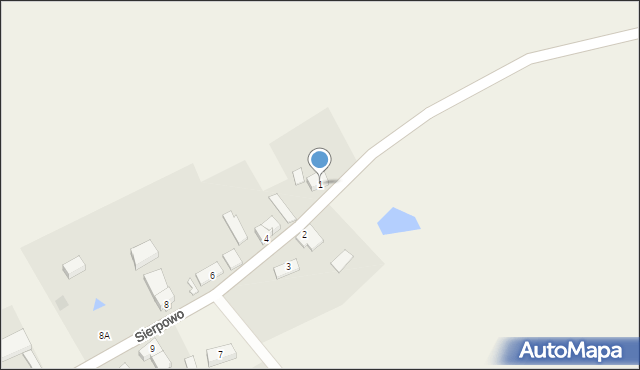 Sierpowo, Sierpowo, 1, mapa Sierpowo
