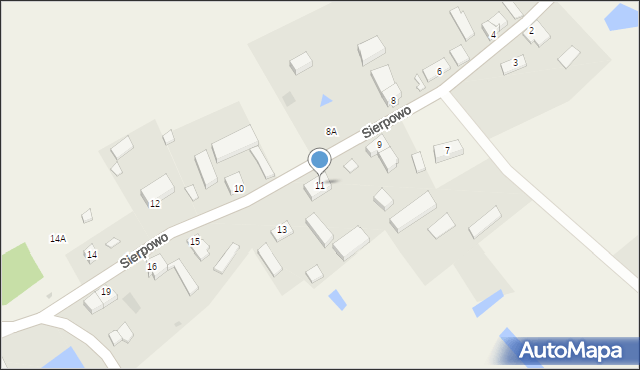 Sierpowo, Sierpowo, 11, mapa Sierpowo