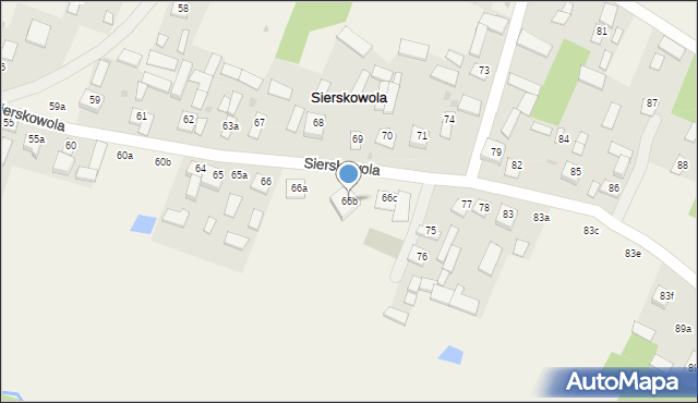 Sierskowola, Sierskowola, 66b, mapa Sierskowola