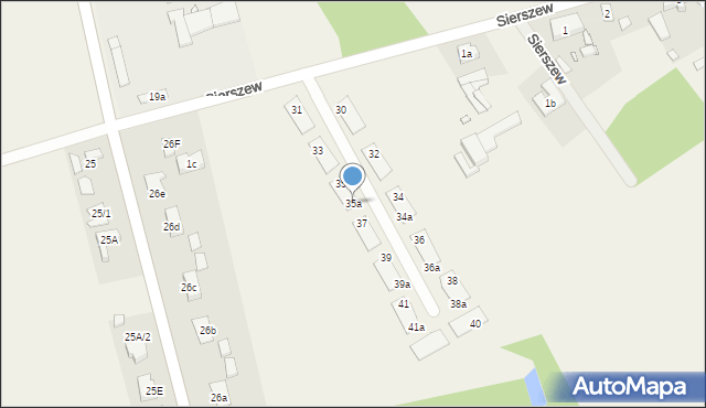 Sierszew, Sierszew, 35a, mapa Sierszew