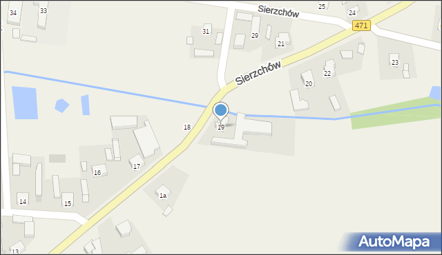 Sierzchów, Sierzchów, 19, mapa Sierzchów