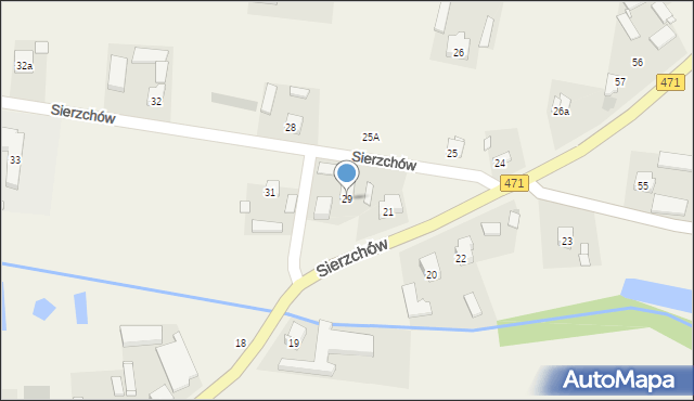 Sierzchów, Sierzchów, 29, mapa Sierzchów