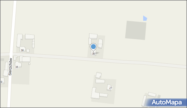 Sierzchów, Sierzchów, 30, mapa Sierzchów