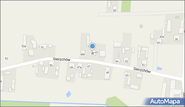 Sierzchów, Sierzchów, 48, mapa Sierzchów