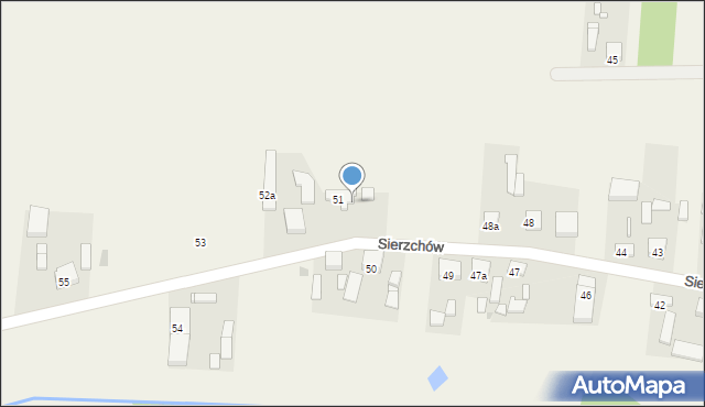 Sierzchów, Sierzchów, 52, mapa Sierzchów