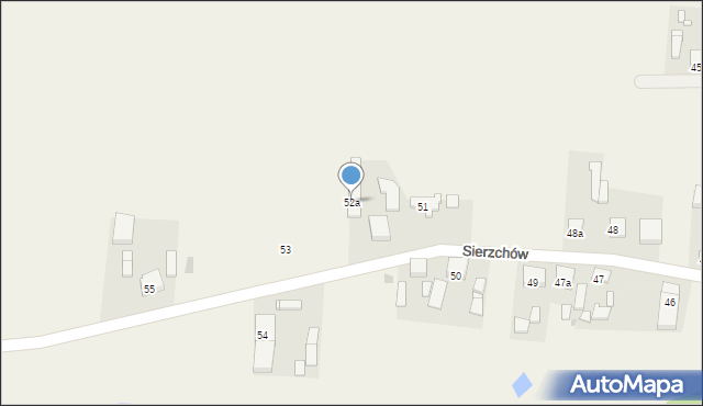 Sierzchów, Sierzchów, 52a, mapa Sierzchów