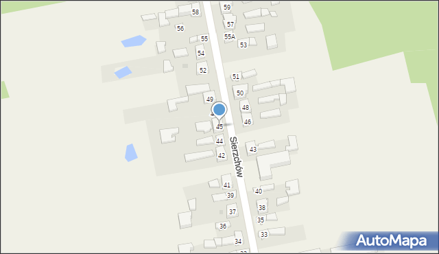 Sierzchów, Sierzchów, 45, mapa Sierzchów