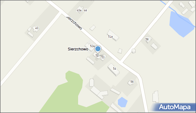 Sierzchowo, Sierzchowo, 75a, mapa Sierzchowo