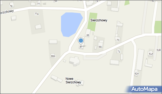 Sierzchowy, Sierzchowy, 67, mapa Sierzchowy