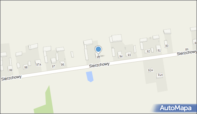 Sierzchowy, Sierzchowy, 95, mapa Sierzchowy