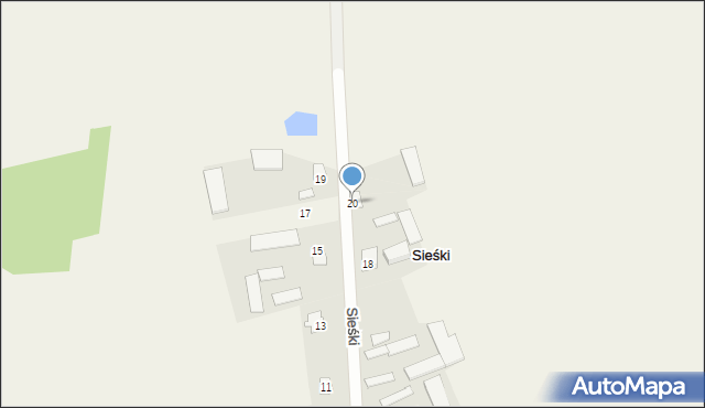 Sieśki, Sieśki, 20, mapa Sieśki