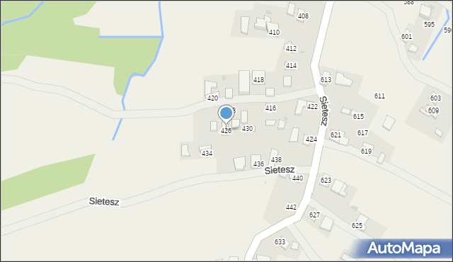 Sietesz, Sietesz, 426, mapa Sietesz