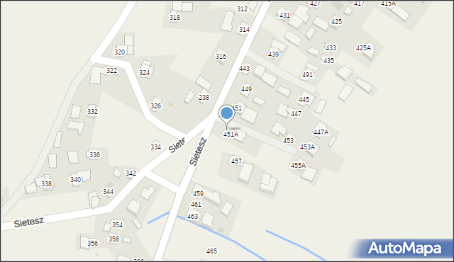 Sietesz, Sietesz, 455, mapa Sietesz