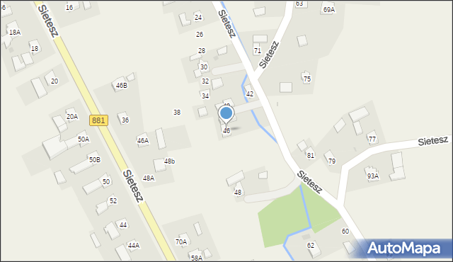 Sietesz, Sietesz, 46, mapa Sietesz