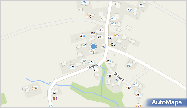 Sietesz, Sietesz, 468, mapa Sietesz