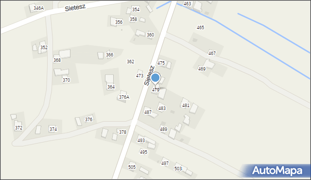 Sietesz, Sietesz, 479, mapa Sietesz